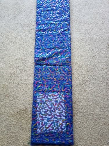 African Lace Fab/Wedding Lace/ Tulle Lace/ French Lace Fabric sold by 5 Yards - Thumbnail 3