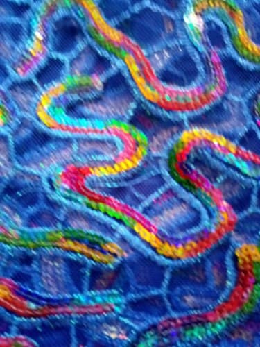 African Lace Fab/Wedding Lace/ Tulle Lace/ French Lace Fabric sold by 5 Yards - Thumbnail 11