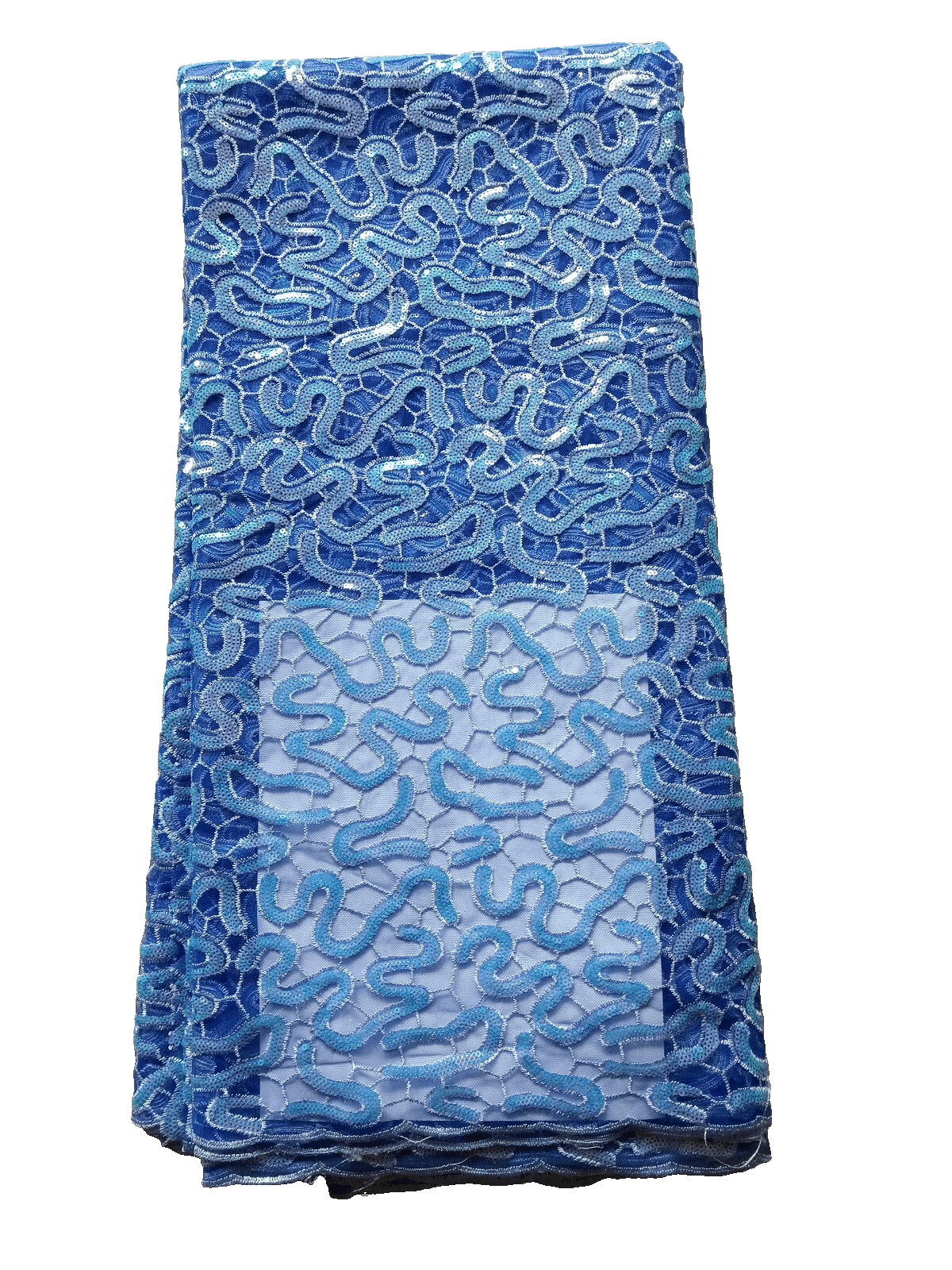 African Lace Fabric /Wedding Lace / Tulle Lace/ French Lace sold by 5 Yards - Thumbnail 2