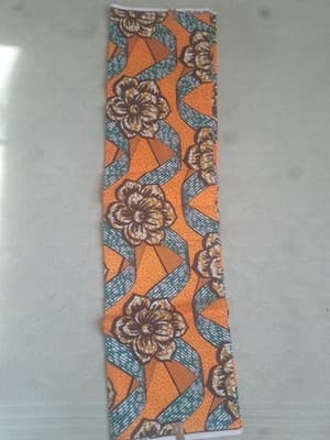 Ankara African Fabric Wax Print Sold bea by 6 Yards - Thumbnail 3