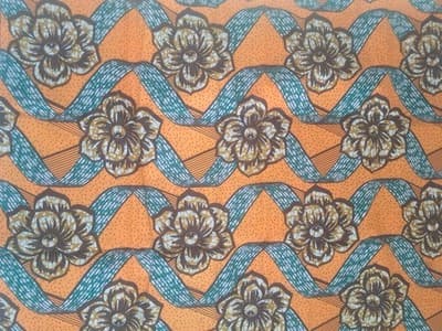 Ankara African Fabric Wax Print Sold bea by 6 Yards - Thumbnail 4