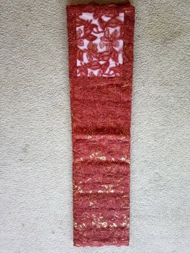 African Lace/Wedding Lace/ Tulle Lace/ French Lace Fabric sold by 5 Yards - Thumbnail 3