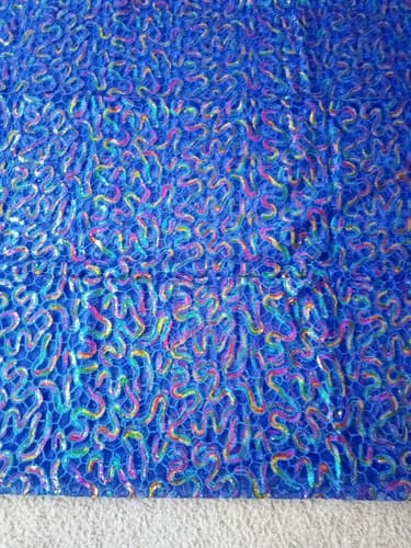 African Lace Fab/Wedding Lace/ Tulle Lace/ French Lace Fabric sold by 5 Yards - Thumbnail 6