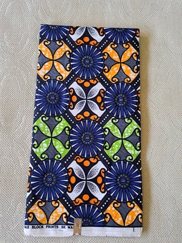 Ankara African Polyester Wax Print Fabric Sold by 6 yards - Thumbnail 2