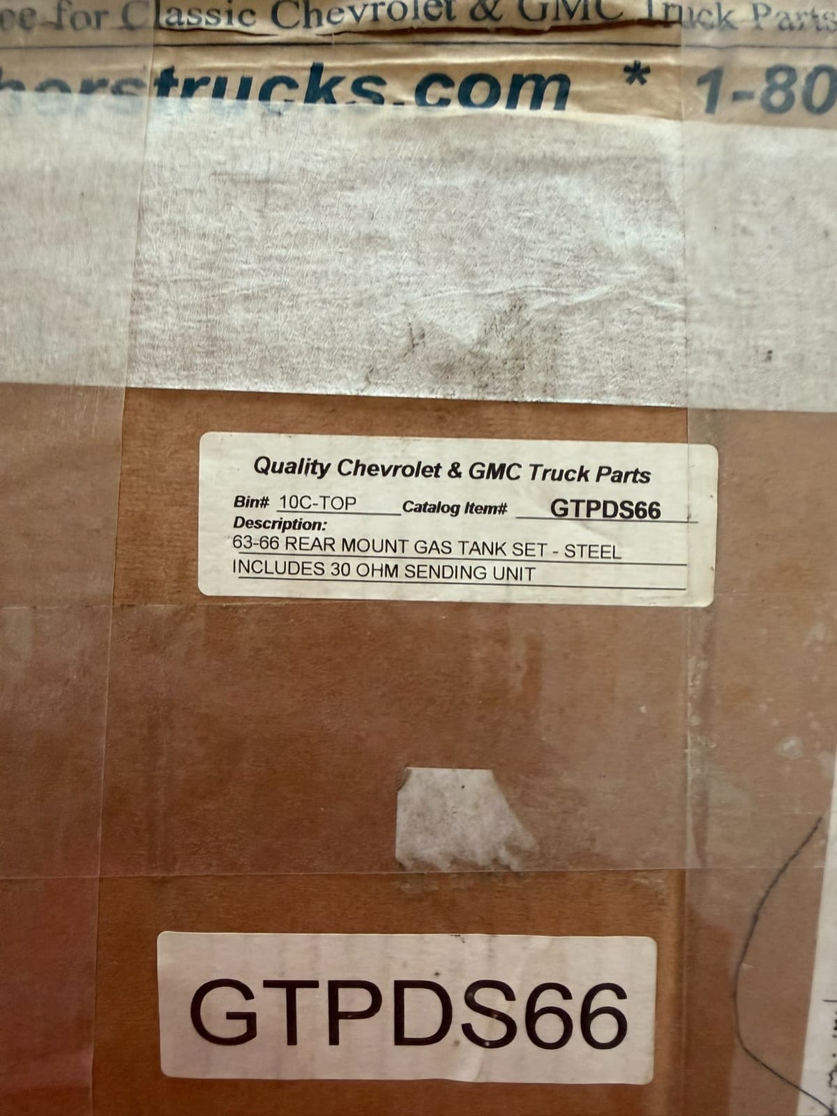 Brothers GTPDS66 Rear Mount Gas Tank Set 1963-66 Chevy/GMC C/K Trucks Side Steel - Thumbnail 7