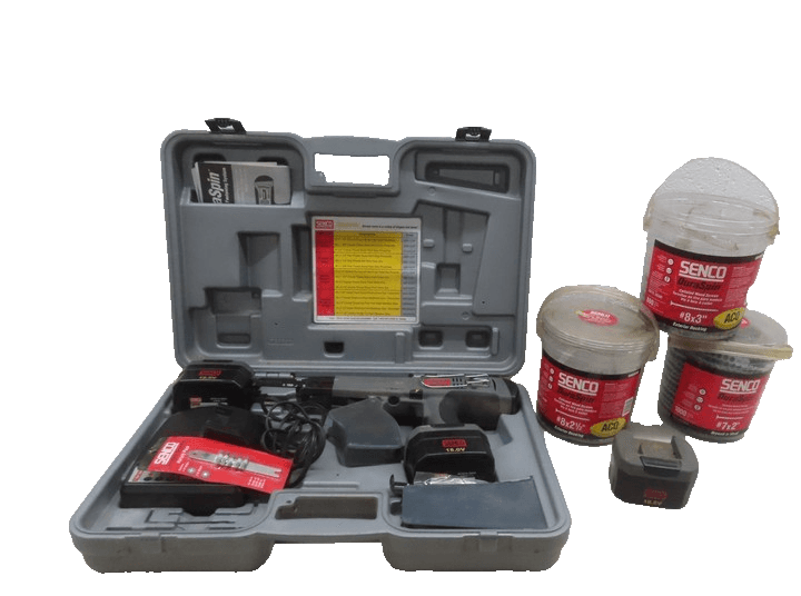 SENCO DURASPIN DS275-18v AUTOFEED DRYWALL SCREW GUN SET LOT W EXTRAS DECKING - Image 1