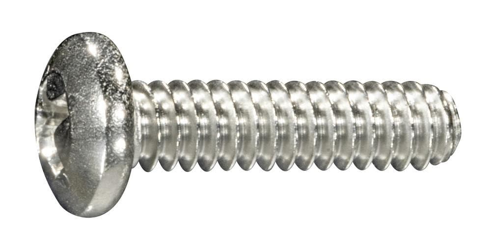 100 Pc MIdwest 10-32 x 3/4" Slotted Round Machine Screws Fine Thread Zinc 01682 - Thumbnail 3