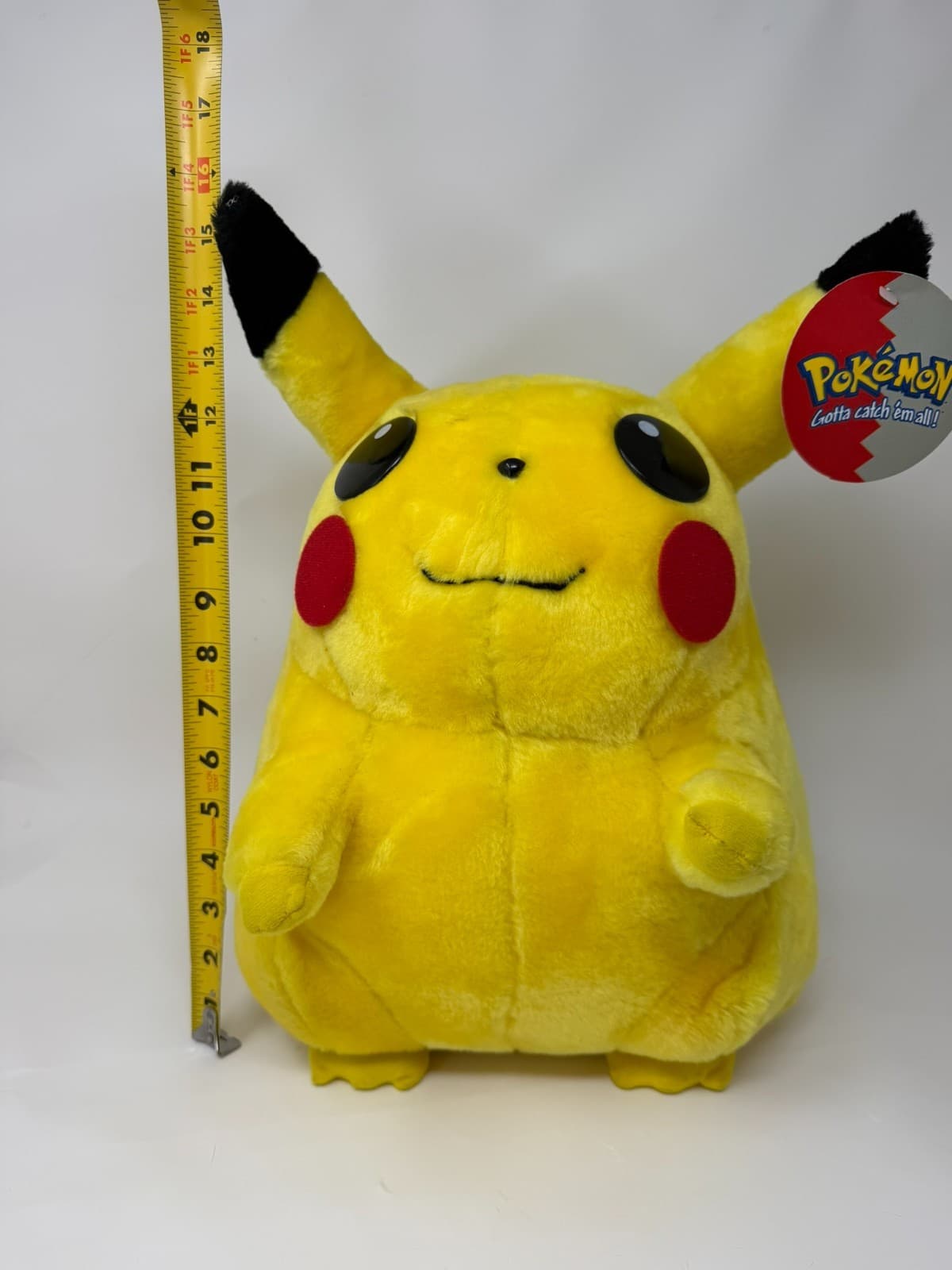 VTG 1999 Pikachu Plush Toy Large Pokemon Jumbo Nintendo Play By Play 16 Inch New - Image 1