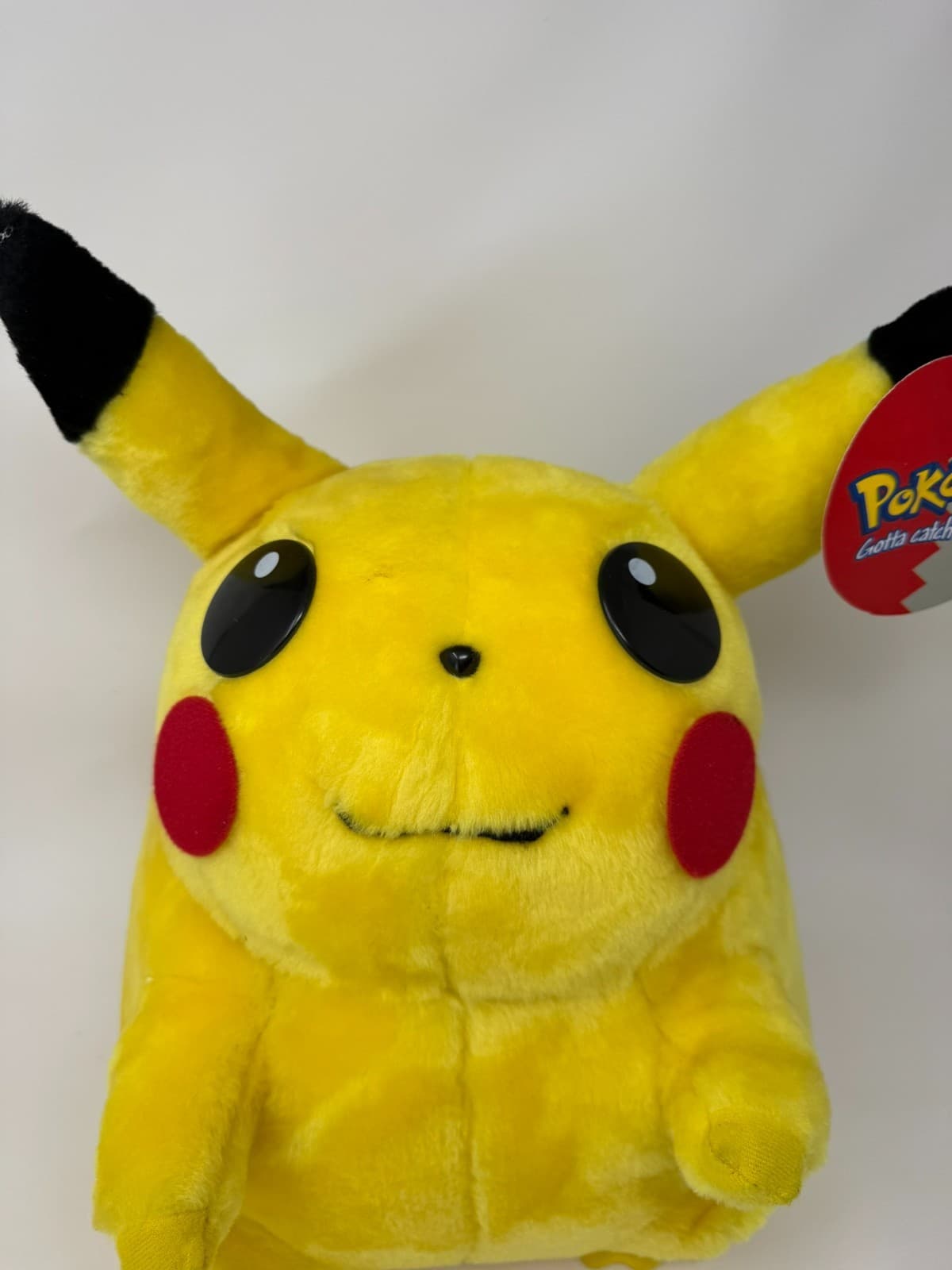 VTG 1999 Pikachu Plush Toy Large Pokemon Jumbo Nintendo Play By Play 16 Inch New - Thumbnail 3