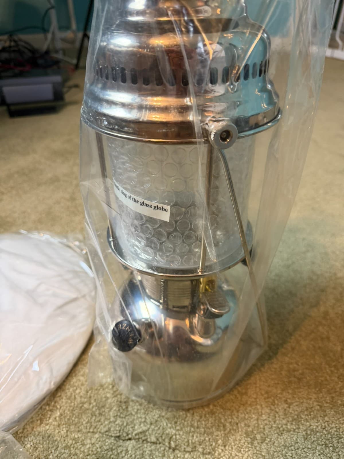 WENZEL Nickel Plated Pressure Lantern Model #823018 New In Original Wooden Crate - Thumbnail 6