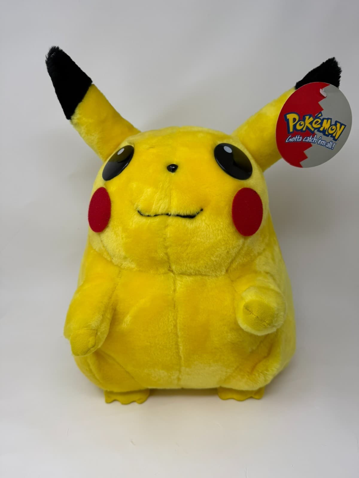 VTG 1999 Pikachu Plush Toy Large Pokemon Jumbo Nintendo Play By Play 16 Inch New - Thumbnail 2