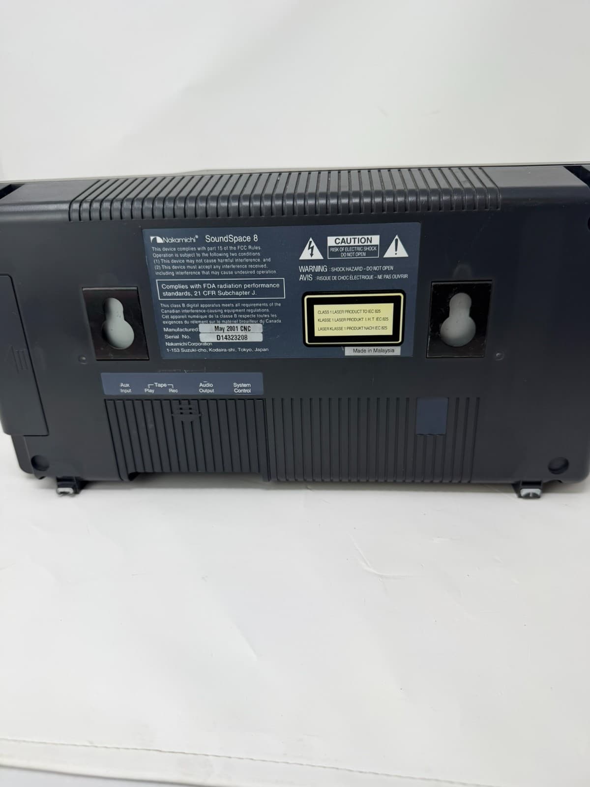 Nakamichi SoundSpace 8 5 Disc MusicBank CD System AM/FM Receiver UNTESTED - Thumbnail 7