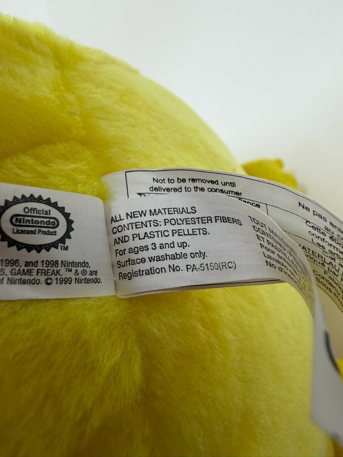 VTG 1999 Pikachu Plush Toy Large Pokemon Jumbo Nintendo Play By Play 16 Inch New - Thumbnail 8