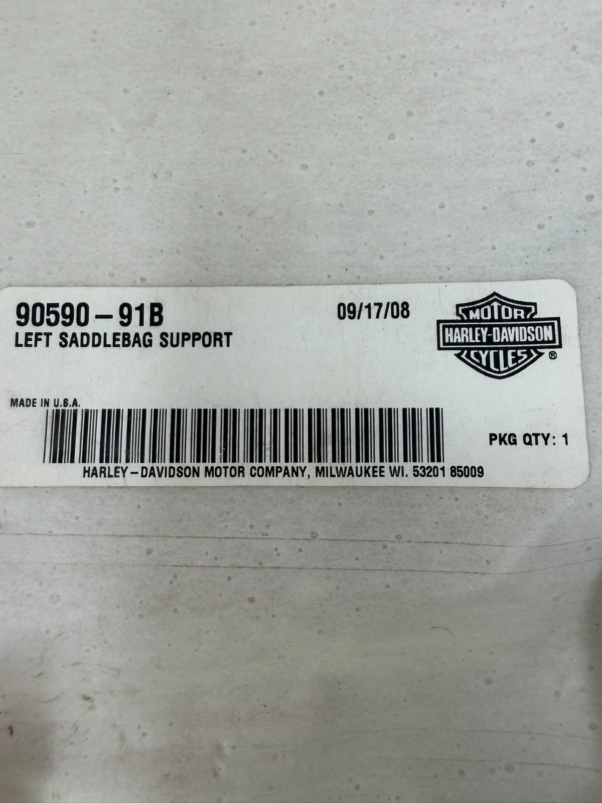 New OEM Harley-Davidson Saddlebag Support Kit 90589-91d 91-05 DYNA 98 - 2005 FXD - Thumbnail 3