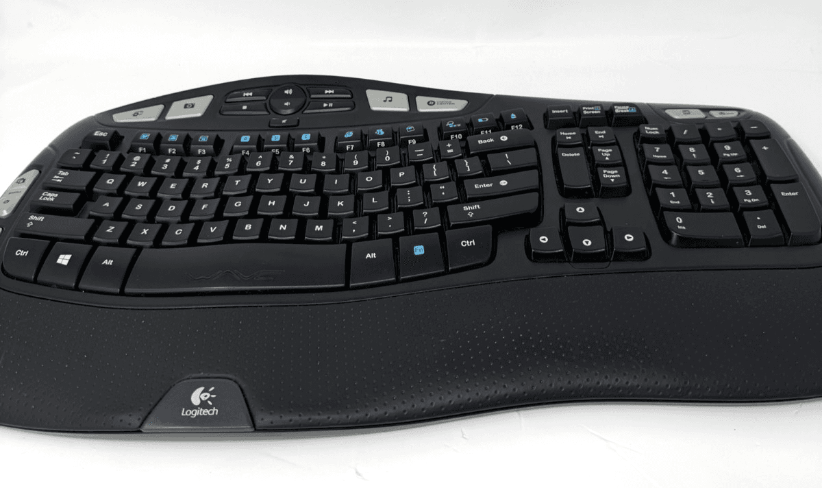 Logitech K350 ( Y-RBN90 ) Wireless Comfort Wave Ergonomic Keyboard W/ UNIFY USB