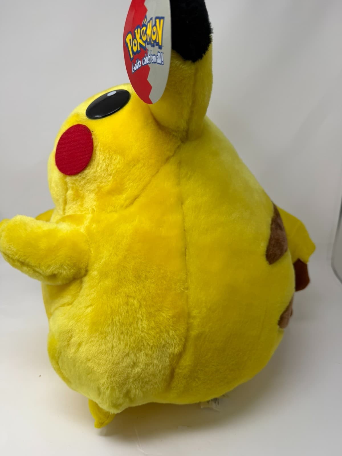 VTG 1999 Pikachu Plush Toy Large Pokemon Jumbo Nintendo Play By Play 16 Inch New - Thumbnail 14