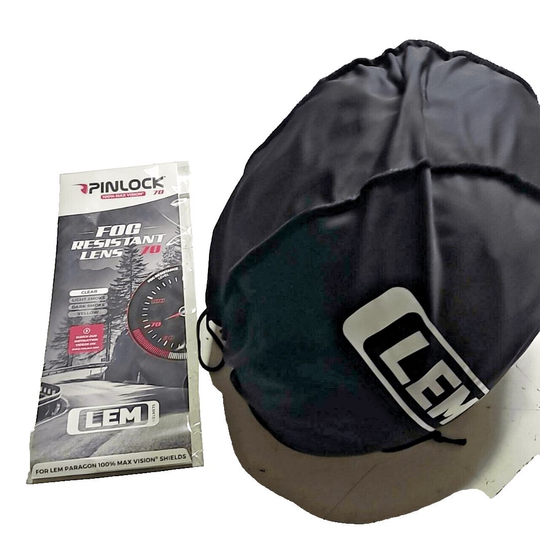 LEM Full Face Motorcycle Helmet Adult Med. DOT Lightweight Fiberglass Yellow Red - Thumbnail 5