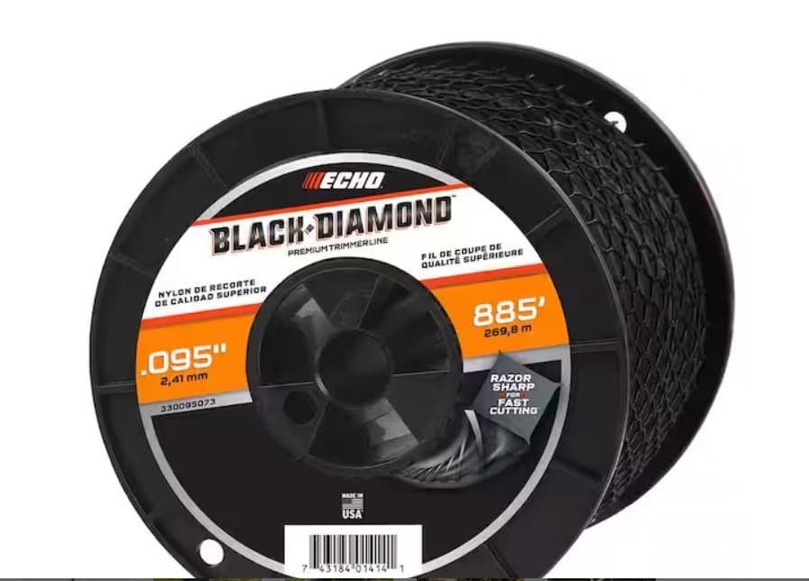ECHO Black Diamond 0.095 in. x 885 ft. Trimmer Line Spool Unviersal Fit New - Image 1