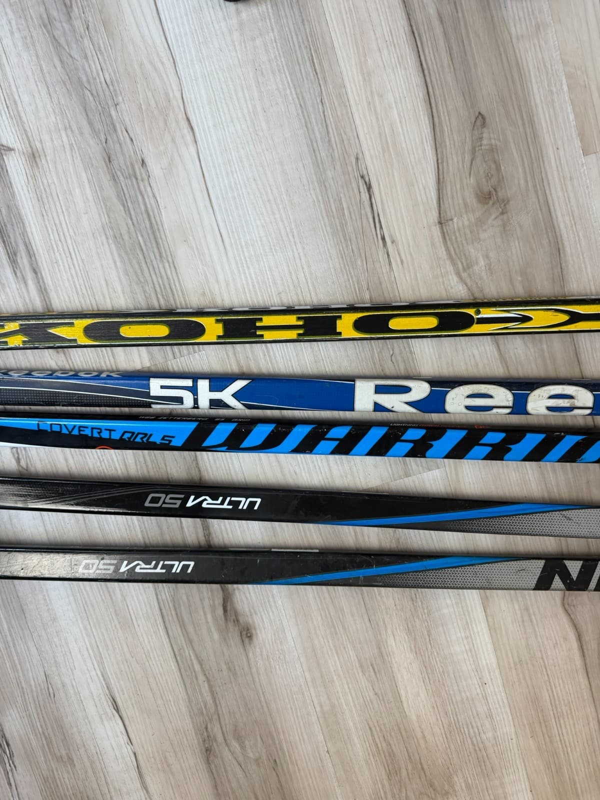 Hockey Stick Lot 5 PC Warrior Covert QRL Easton Ultra Reebok Koho Right/ Left - Thumbnail 11