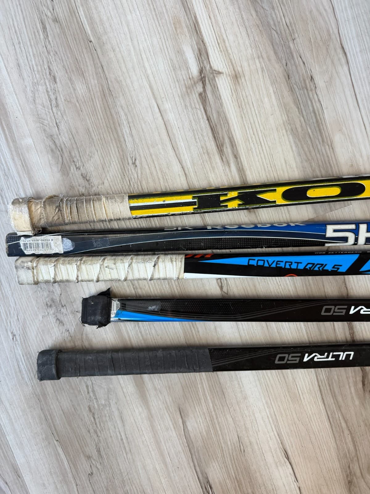 Hockey Stick Lot 5 PC Warrior Covert QRL Easton Ultra Reebok Koho Right/ Left - Thumbnail 10