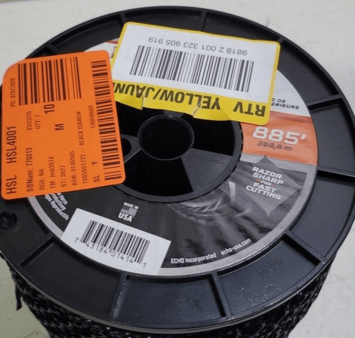 ECHO Black Diamond 0.095 in. x 885 ft. Trimmer Line Spool Unviersal Fit New - Thumbnail 3