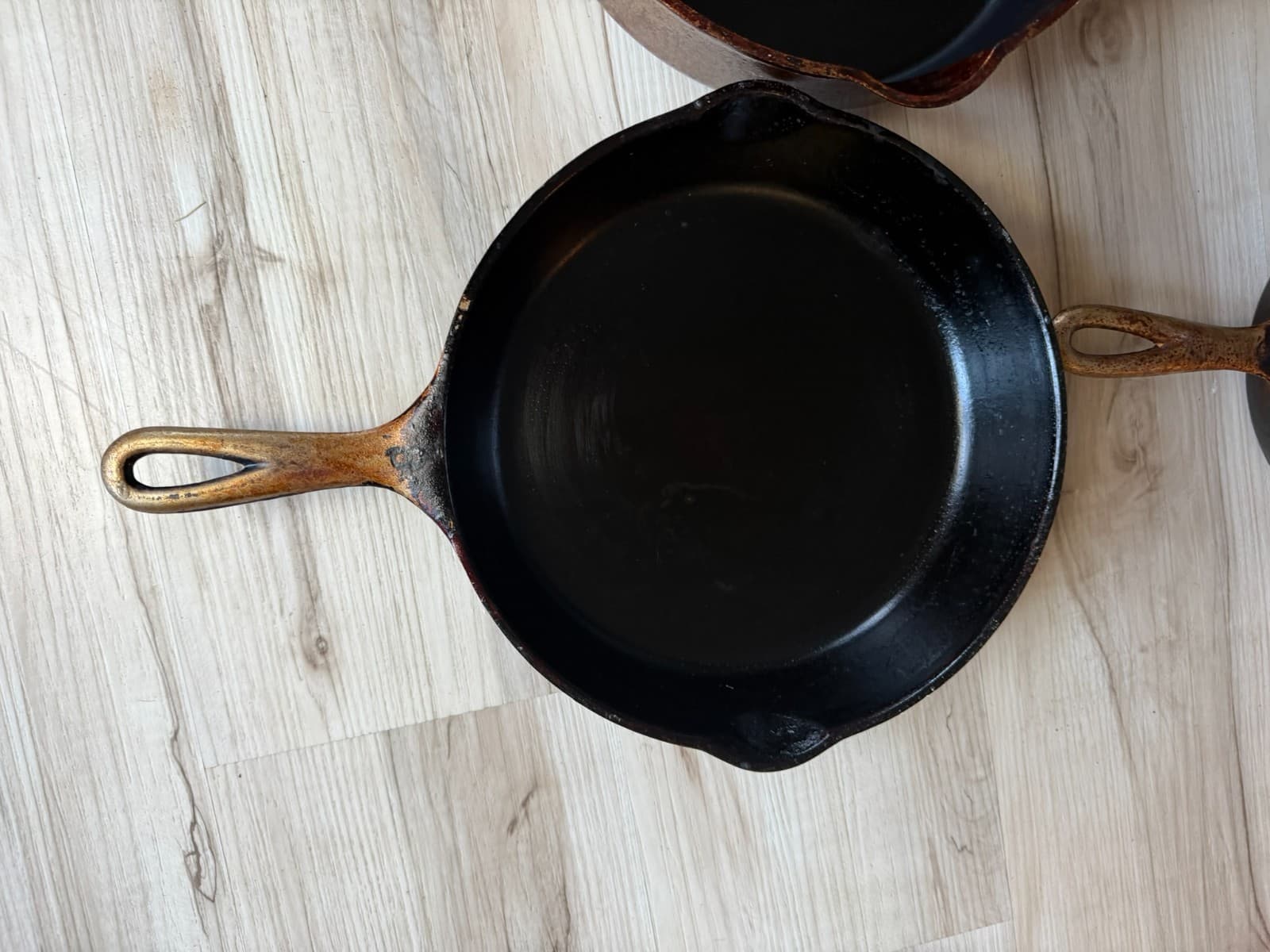 Vintage Wagner Ware Sidney O Cast Iron Skillet Lot- 4Pc Pans- Partially Restored - Thumbnail 8
