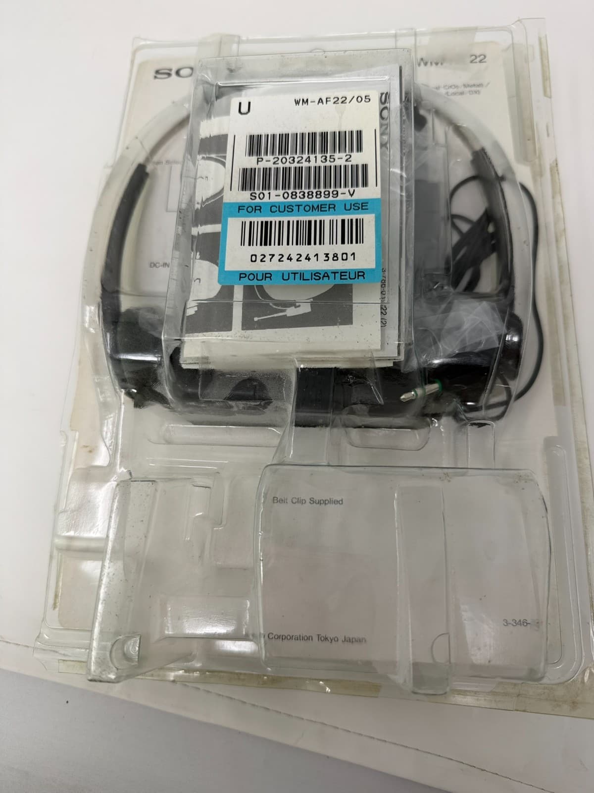 VTG Sony Walkman WM-AF22 AM/FM Cassette Player New Unused Original Open Package - Thumbnail 12