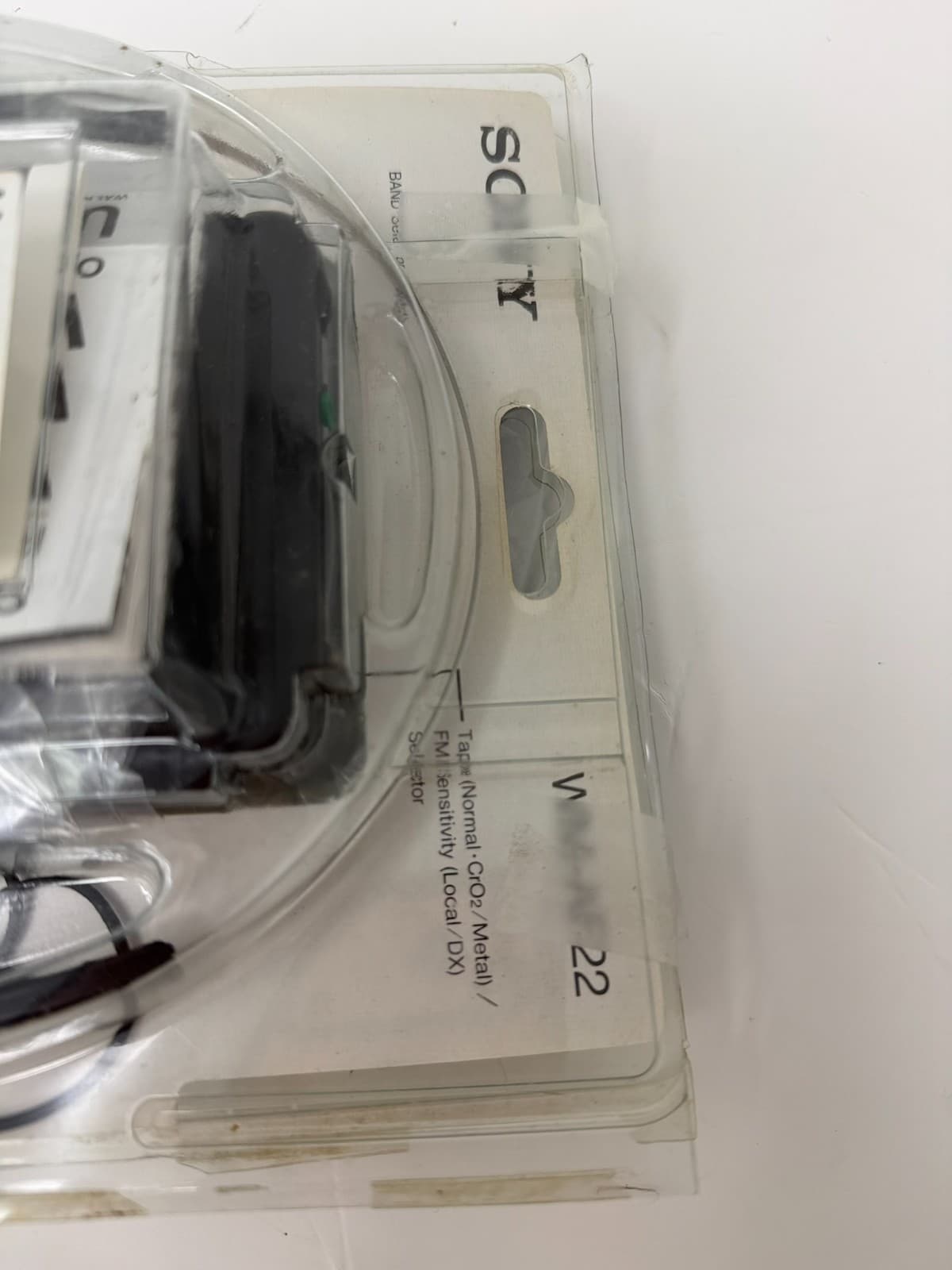 VTG Sony Walkman WM-AF22 AM/FM Cassette Player New Unused Original Open Package - Thumbnail 13