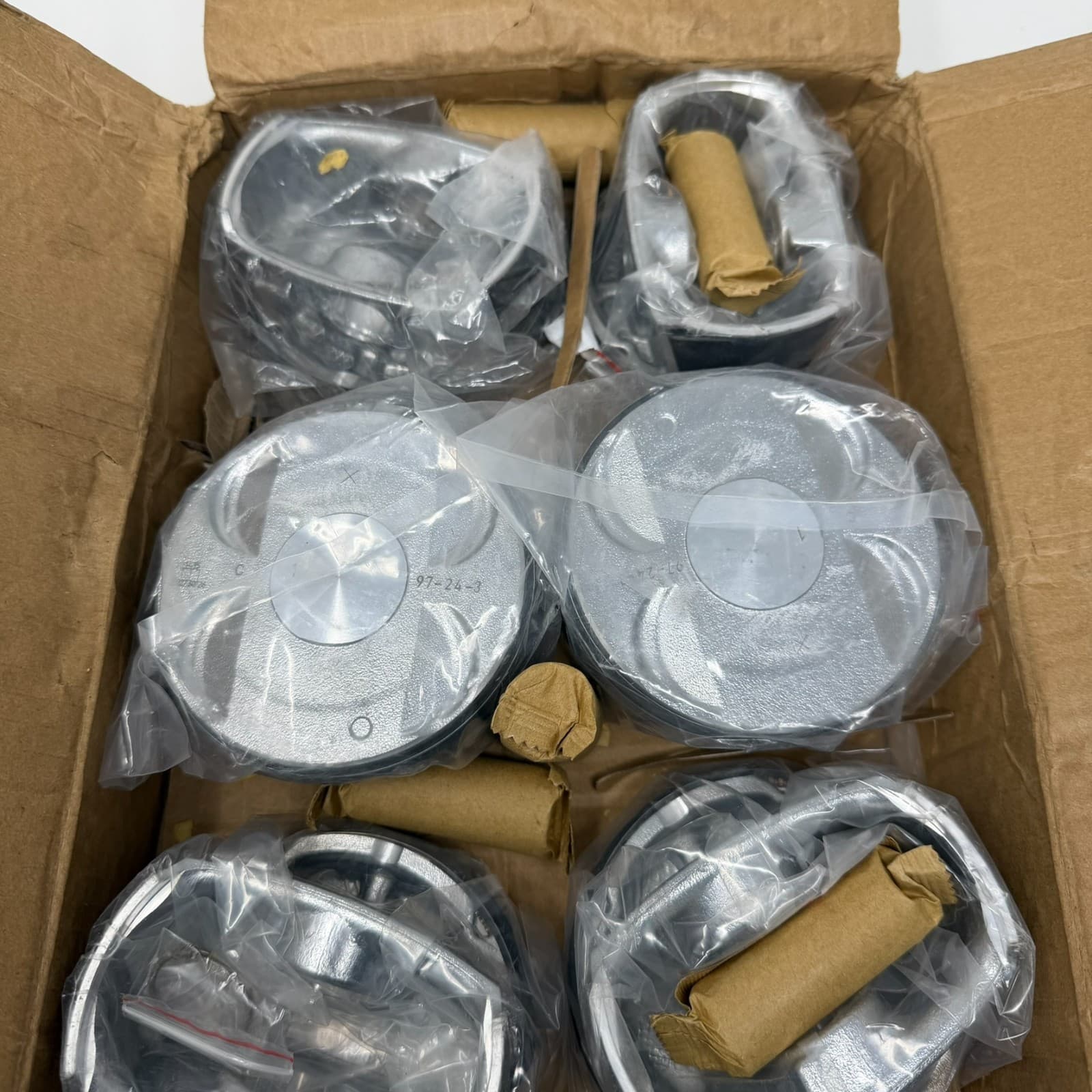 STD Pistons Set 6 for 2011-2018 Jeep Chrysler 3.6L V6 DOHC Pentastar New - Thumbnail 2