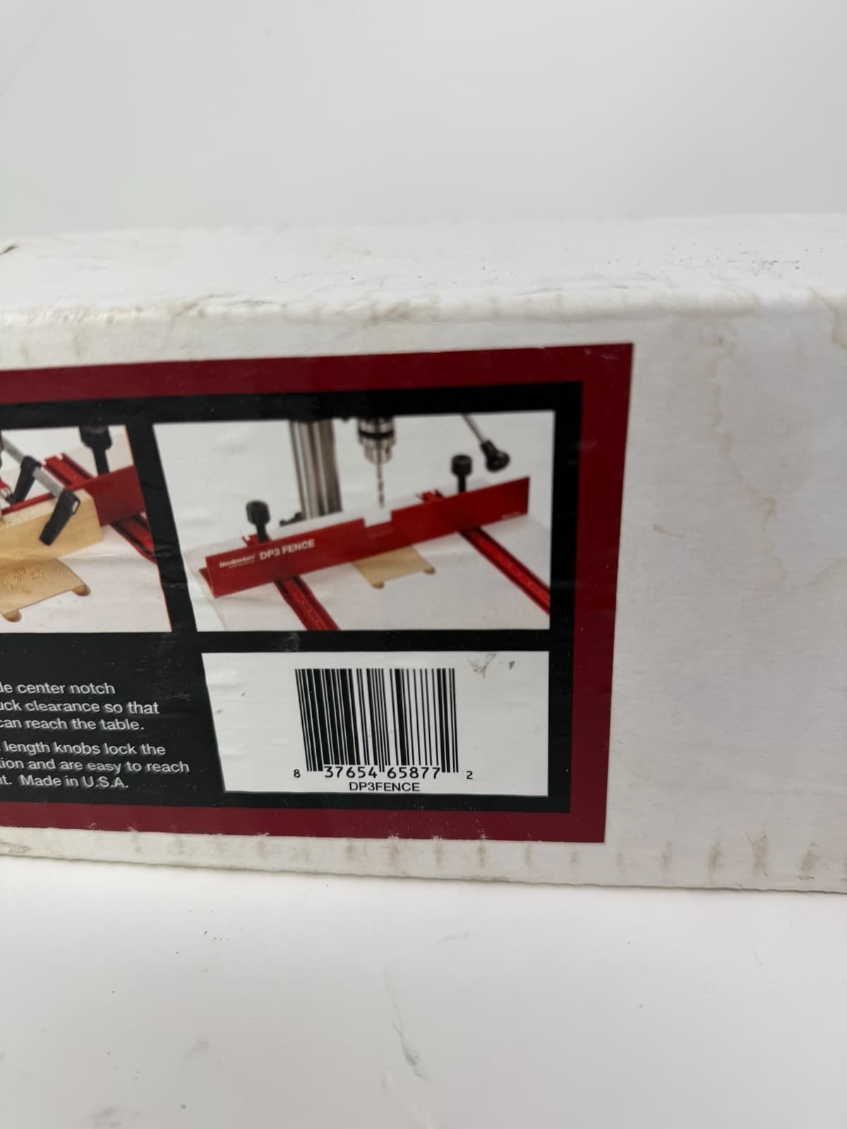 Woodpeckers DP3Fence Drill Press Fence (23.5x3x3 in) for Drill Press Table - Thumbnail 4