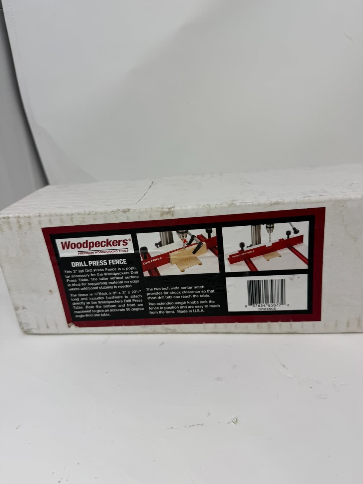 Woodpeckers DP3Fence Drill Press Fence (23.5x3x3 in) for Drill Press Table - Thumbnail 8
