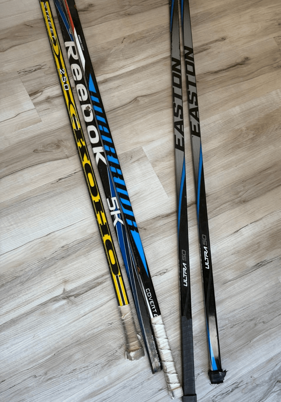 Hockey Stick Lot 5 PC Warrior Covert QRL Easton Ultra Reebok Koho Right/ Left - Thumbnail 2