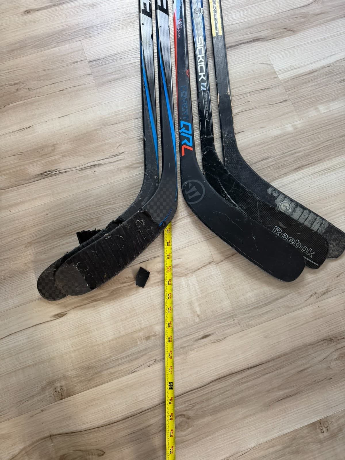 Hockey Stick Lot 5 PC Warrior Covert QRL Easton Ultra Reebok Koho Right/ Left - Thumbnail 20