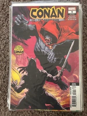 Marvel Conan The Barbarian #9 Second Printing Jason Aaron Mahmud Asrar Comic - Image 1