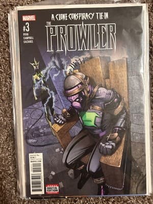 Marvel Comic The Prowler #3 A Clone Conspiracy Tie-In Ryan Campbell Art - Image 1