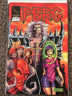 Perg #2 Lightning Comics 1993 Comic Book Signed Kerschl Cover Scarce Issue - Image 1