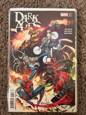 Marvel Dark Ages #6 Comic Tom Taylor Iban Coello SpiderMan Venom - Image 1