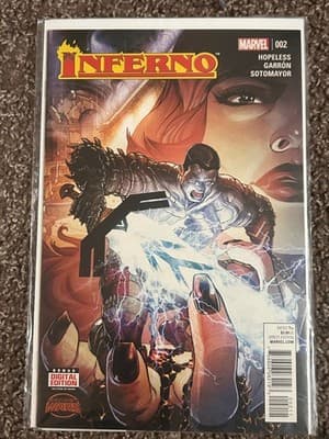 Marvel Inferno Comic Book Direct Edition Bonus Digital T+ $3.99 Cover Art - Image 1