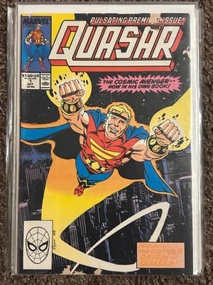 Marvel Quasar #1 Comic Book Oct 1st Issue Pulsating Premier Untold Origin Cover - Image 1