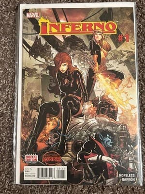 Marvel Inferno #1 Comic Book Hopeless Garron Direct Edition Bagged Secret Wars - Image 1