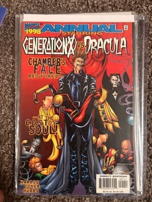 Marvel Generation X Annual 1998 Starring vs Dracula Direct Edition Comic Book - Image 1