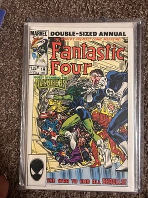 Marvel Fantastic Four Double-Sized Annual #19 1985 Guest Starring Avengers - Image 1