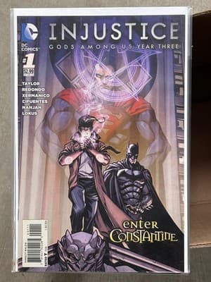 DC Comics Injustice Gods Among Us Year Three #1 Enter Constantine Variant Bagged - Image 1
