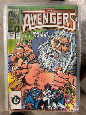 Marvel The Avengers Comic 282 Aug Prisoners of the Gods Odin Cover Very Good - Image 1