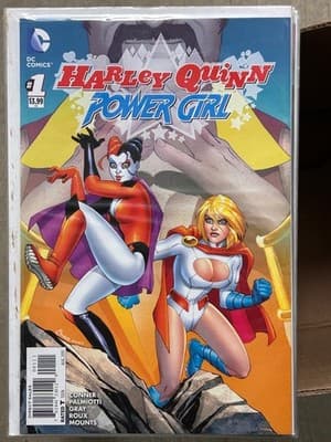 DC Comics Harley Quinn Power Girl #1 2015 Comic Book VF Direct Sales Cover - Image 1