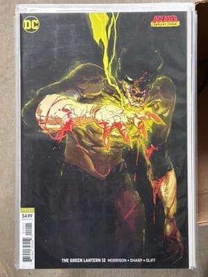 DC Comics Green Lantern 12 Variant Cover Deceased Morrison Sharp Oliff Bagged - Image 1