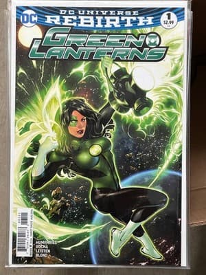 DC Green Lanterns #1 Rebirth 2016 Comic Book Direct Sales Aug 2016 Bagged VG - Image 1