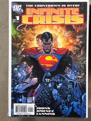 DC Infinite Crisis #1 2005 Superman Batman Wonder Woman Direct Sales Comic - Image 1