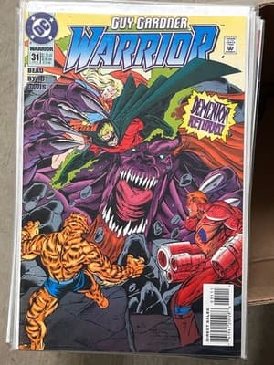 DC Warrior Comic Book #31 Guy Gardner Dementor Returns Bagged Direct Sales - Image 1