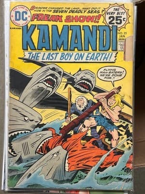 DC Kamandi The Last Boy On Earth #25 Jan 25c Cover Comic Book Bronze Age Vintage - Image 1